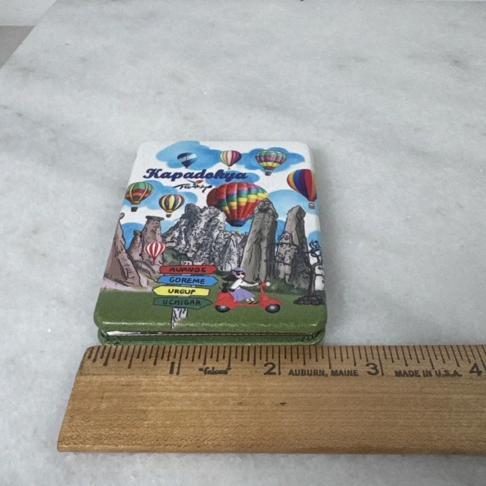 Mirror Handheld Pocket Size Double Sided Magnifying One-Side